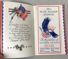 Rare 1942 Ww2 Us 10   War Stamp Album Christmas Card  stamp Out The Axis  Hitler