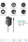 12v Ac dc Adapter Power Charger  6ft  Black