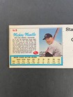 Mickey Mantle Roger Maris 1962 Post Cereal Baseball Cards Ad Panel Perforated