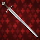 Accolade Sword Of The Knights Templar Handmade Medieval Replica Sword W scabbard