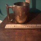 Vintage Solid Brass Mug 4 Inches High