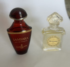 Vintage Bottles Guerlain Mini Perfume Lot- Mitsouko   Samsara Collectible