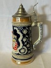 German Pilique Lidded Stein 1976 Csl5 Rare Full Cobalt Variant Ceramarte Brazil
