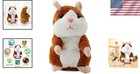 Plush Electronic Talking Hamster - Repeats Speech   Shakes Head  Great Gift Idea