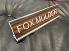 X-files Fox Mulder Repro Prop Desk Name Plate Custom Nameplate