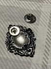 Victorian Sterling Silver 925 Ornate Pin Brooch 4g
