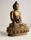 8  High Shakyamuni Buddha Copper Statue  Antiqued Statue Of Buddha Bst009