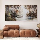 Vintage Framed Wall Art - Paintings With Frame Canvas Antique Wall Decor Retr   