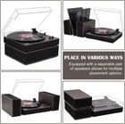 Vinyl Record Player Hi-fi System Bluetooth Turntable Players Stereo Speaker