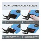 10000rpm Electric Scissors Automatic Shears Cutter For Leather Carpet Cardboard 