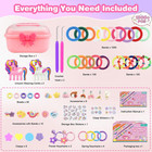 Rubber Band Bracelet Kit For Kids Girls Ages 6-12  1300  Pcs Diy Craft Kits With