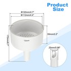 120mm Porcelain Buchner Filter Funnel With Perforated Plate  White