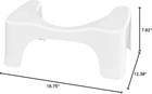 Squatty Potty Simple Curve Bathroom Toilet Stool 7  White