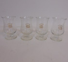 Baileys Original Irish Cream Shot Glass Flair Top Short Stemmed Clear Gold Tulip