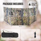 Hunting Ground Blind 3-panel Ground Blind With Carrying Bag For Deer Waterfowl