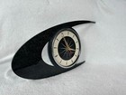 Colour Etched Lucite Formica Wall Clock - Midcentury Atomic Boomerang Retro