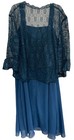 Gown Gallery Mother Of The Bride Dress Teal  Blue Size 24w Brand New With Tags