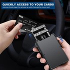Men s Slim Popup Bifold Carbon Fiber Wallet  Rfid Blocking  Money Clip  Men Gift
