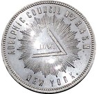  1906  New York City Adelphic Council Masonic Merchant Token Elder