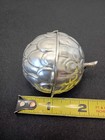 Antique 800 Silver Pomander Vinaigrette Scent Trinket Box Artichoke Hinged 2 