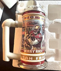 Nos Danbury Mint Sf Forty Niners 49ers Jerry Rice Collector Beer Stein Tankard