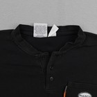 Rasco Fr Shirt Mens Medium Black Flame Resistant Henley Long Sleeve Work Cat 2