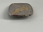 Vintage American Eagle Belt Buckle Silver And Gold Tone