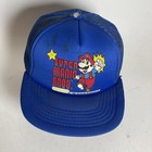 Vintage Super Mario Bros Nintendo Licensed Hat Cap Snapback Trucker 1988 Boys