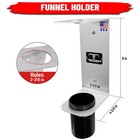 Pit Posse Pp3364 Aluminum Oil Funnel Holder Wall Rack Garage Made In Usa
