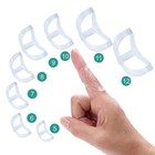 Soft Home 12 Pcs Fingr Splint Kits Including 8 Pack Oval Finger Splints Clear Ty