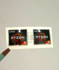 2 X Amd Ryzen 5 Sticker Label Decal  19mm X 16mm
