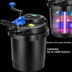 Vivosun 1050gph Pressure Pond Bio Filter W  Built-in Uv Lamp Purifie 1000 Gal