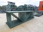 Interlake 14  X 48  Teardrop Pallet Racking Upright 3x3  Leg 23900lb Green