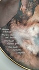 Danbury Mint Cherished German Shepherd Dog Collector Plate Heart Of Gold  a4694