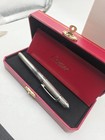 Cartier Diabolo Rollerball Pen Brushed Steel Finish W  Box   User Manual