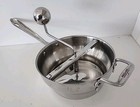 All-clad Professional Food Mill Stainless Steel W 3 Inter Changeable Discs