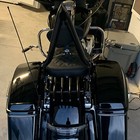 Backrest Sissy Bar Luggage Stealth Rack For Harley Road Glide Street Glide 09-24