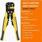 Self Adjusting Insulation Wire Stripper Cutter Crimper Cable Stripping Tools Yel