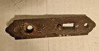 Small Vintage antique Ornate 4  Cast Iron Victorian Door Lock Escutcheon Plate