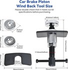 Car Brake Piston Wind Back Tool  3pcs set Brake Caliper Piston Rewind Tool