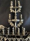 Indonesian Metal Dragon Boat Incense Holder