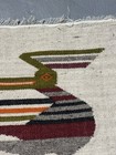 Vintage 15x16 Wall Hanging Native American Aztec Wool Tapestry Rug Ackerman