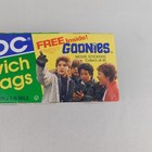 Vintage Nos 80s Goonies Movie Sticker Box Ziploc Sandwich Bags  7827