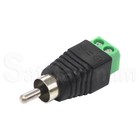 Dc Power Connector 2 1 X 5 5mm Bnc Rca Male  female Cctv Video Balun Adapter Lot