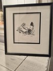 J  Vanhoesen Signed Ink Lithograph Copyright 1976 Very Rare Vintage Artwork 