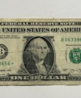 2013 B Duplicate Star Note Error Fancy Serial Number One Dollar Bill B06338656 
