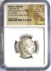 Attica Athens Athena Owl Ar Tetradrachm Silver Coin 440-404 Bc - Ngc Choice Vf
