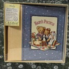 Vintage Blue Jean Teddy Bear Photo Journal Album 2002 Baby Shower Gift