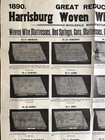 Harrisburg Pennsylvania Woven Wire Mattress Co 1890 Illustrated Poster Broadside
