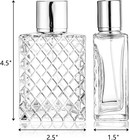 6 Pack Refillable Spray Bottles Perfume Atomizer  100ml 3 4oz Glass Empty Fine M